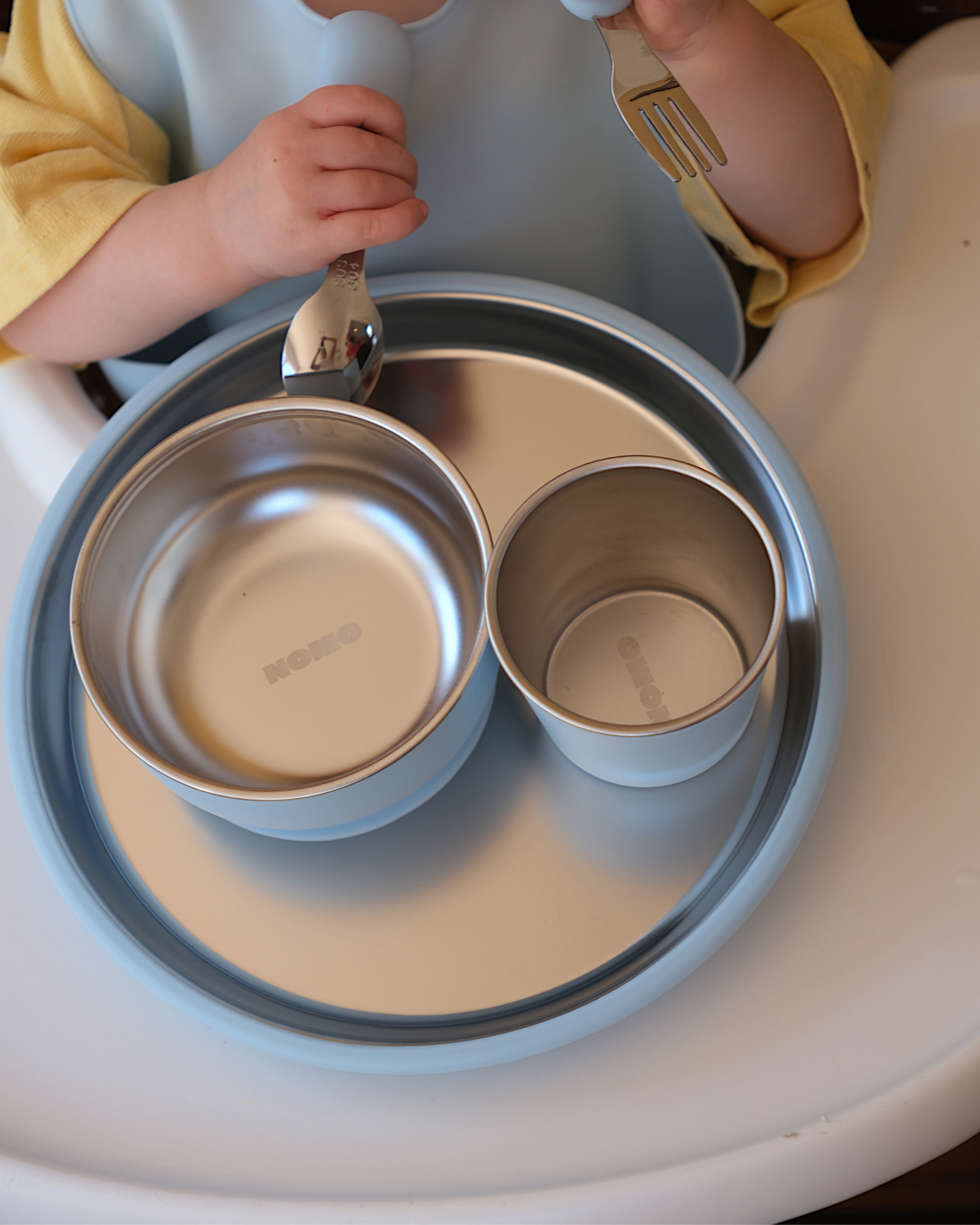 First Bites Dining Set – Soft Blue
