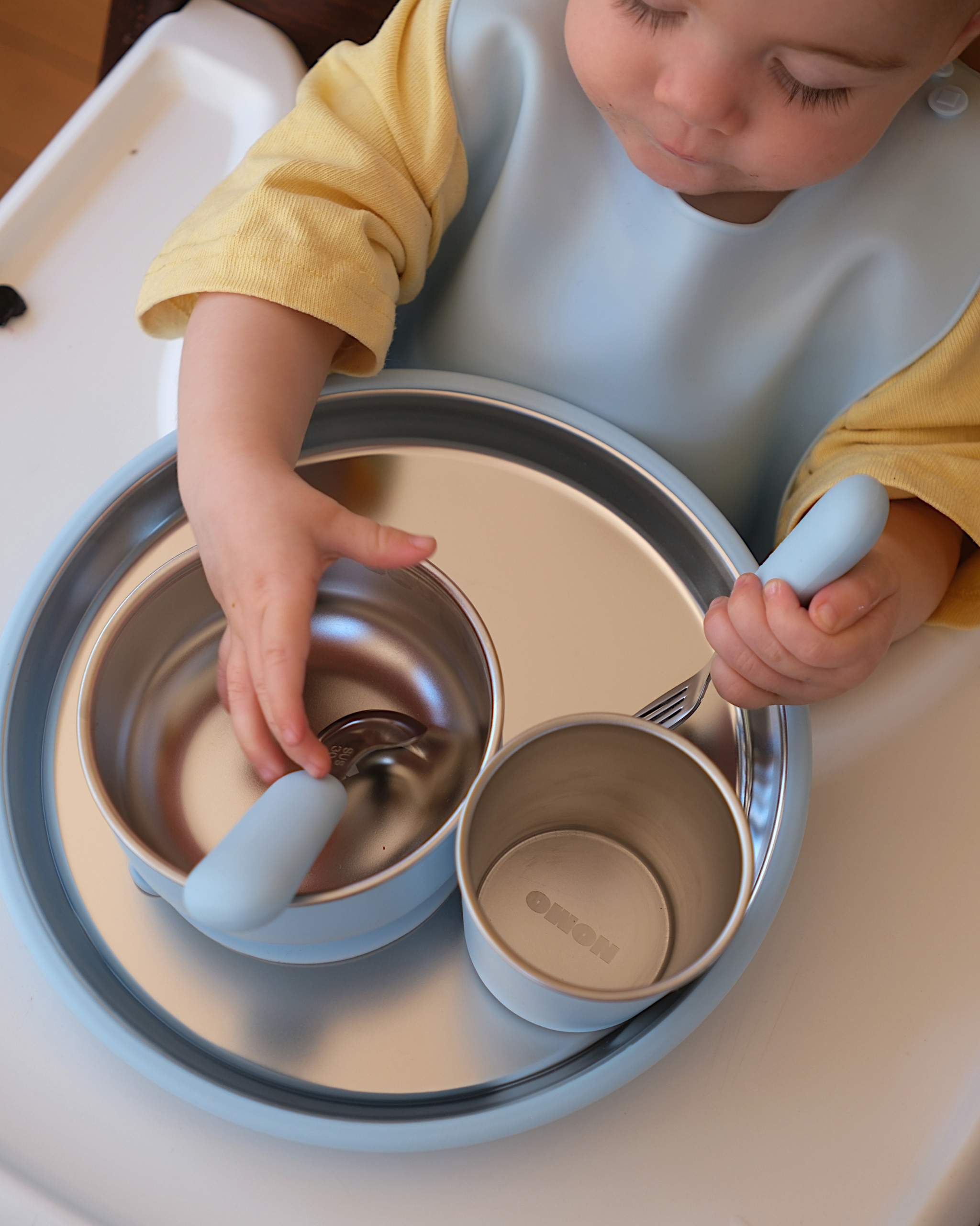 First Bites Dining Set – Soft Blue